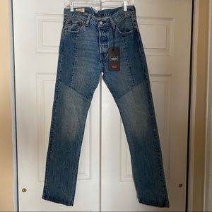 Levi’s Premium 501 Jeans Medium Wash paneled